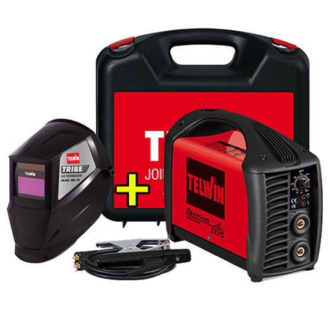 TELWIN TECNICA 211/S ΗΛΕΚΤΡΟΚΟΛΛΗΣΗ ΗΛΕΚΤΡΟΔΙΟΥ INVERTER + ΗΛΕΚΤΡΟΝΙΚΗ ΜΑΣΚΑ